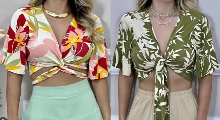 Top blusa cruzada fácil
