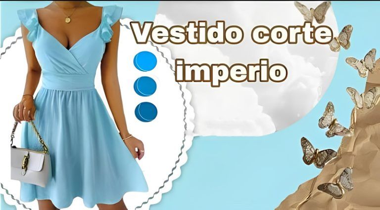 Vestido casual corte imperio