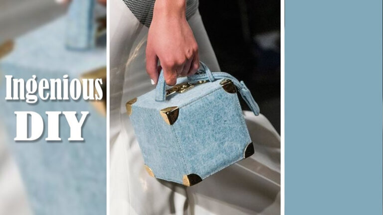 DIY Bolso cuadrado Jeans para mujer