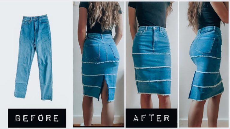 Transformar viejos JEANS en una FALDA