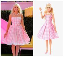 Vestido de Barbie con tirantes