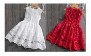 Vestido de encaje forrado