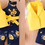 Conjunto para niña enterizo y chaleco