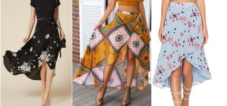 Falda cruzada de campana