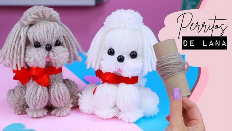 Perritos con lana DIY