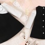 Vestido hombros descubiertos para niña
