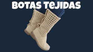 Botas tejidas a crochet