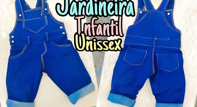 Peto jardinera jean unisex infantil