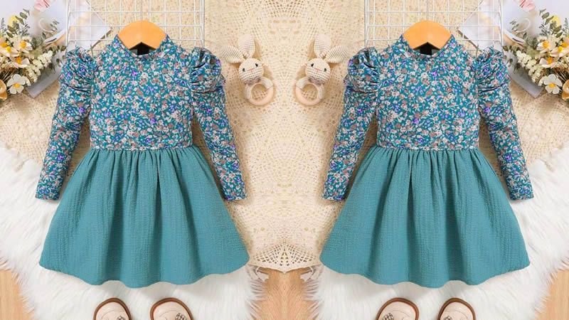 Vestido invierno manga Gigot 