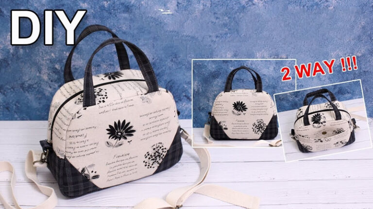 Mini bolso Boston con patrones