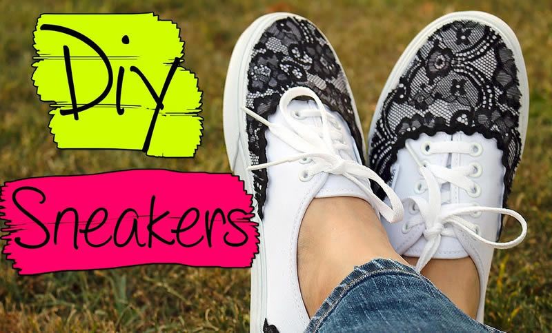 Skeakers con encaje