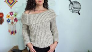 Suéter blusa a crochet