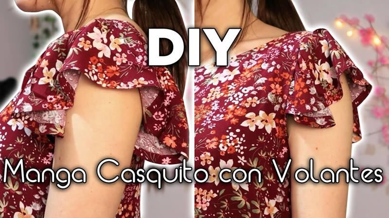 DIY Mangas con volantes de vuelo