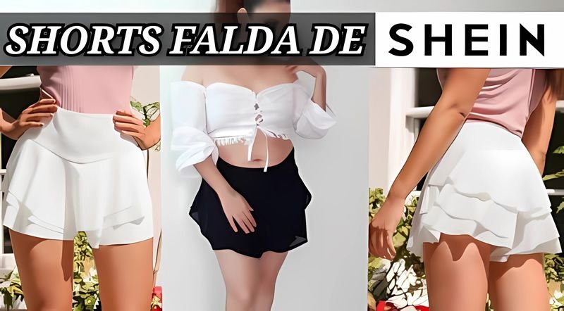 Shorts falda de Shein
