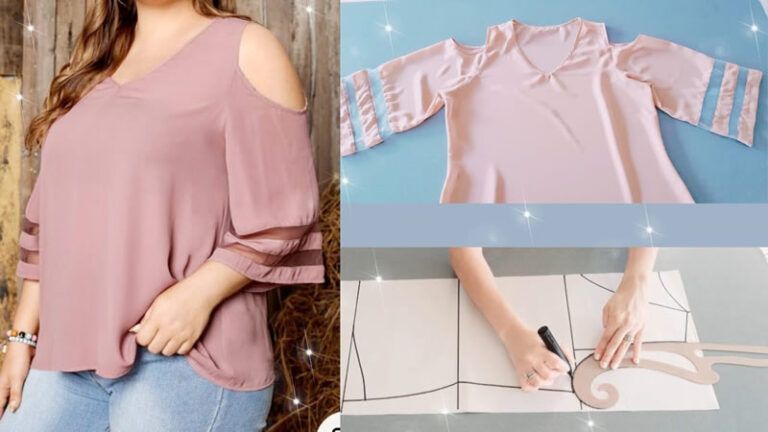 Blusa moderna de hombros descubierto