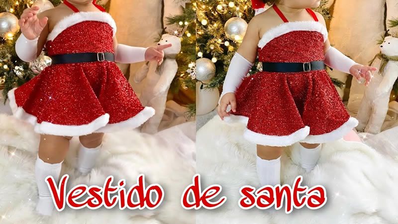 Vestido navideño para niñas