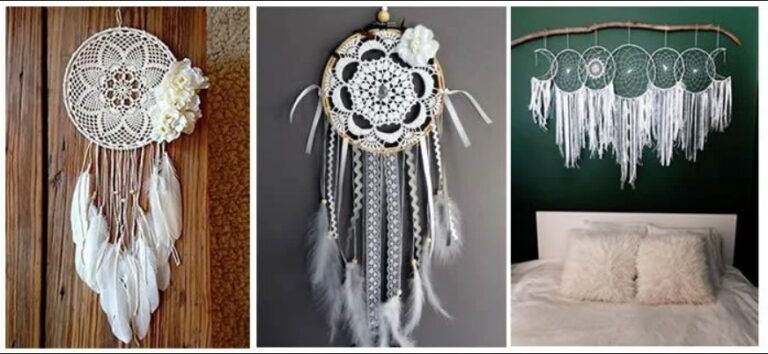 atrapa sueños a crochet