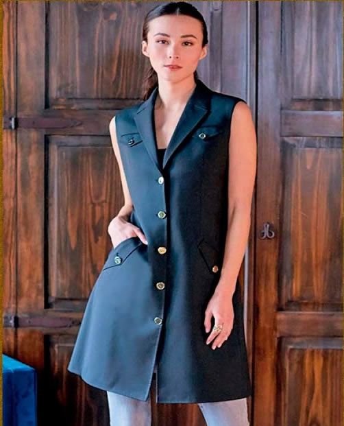 Chaleco largo blazer