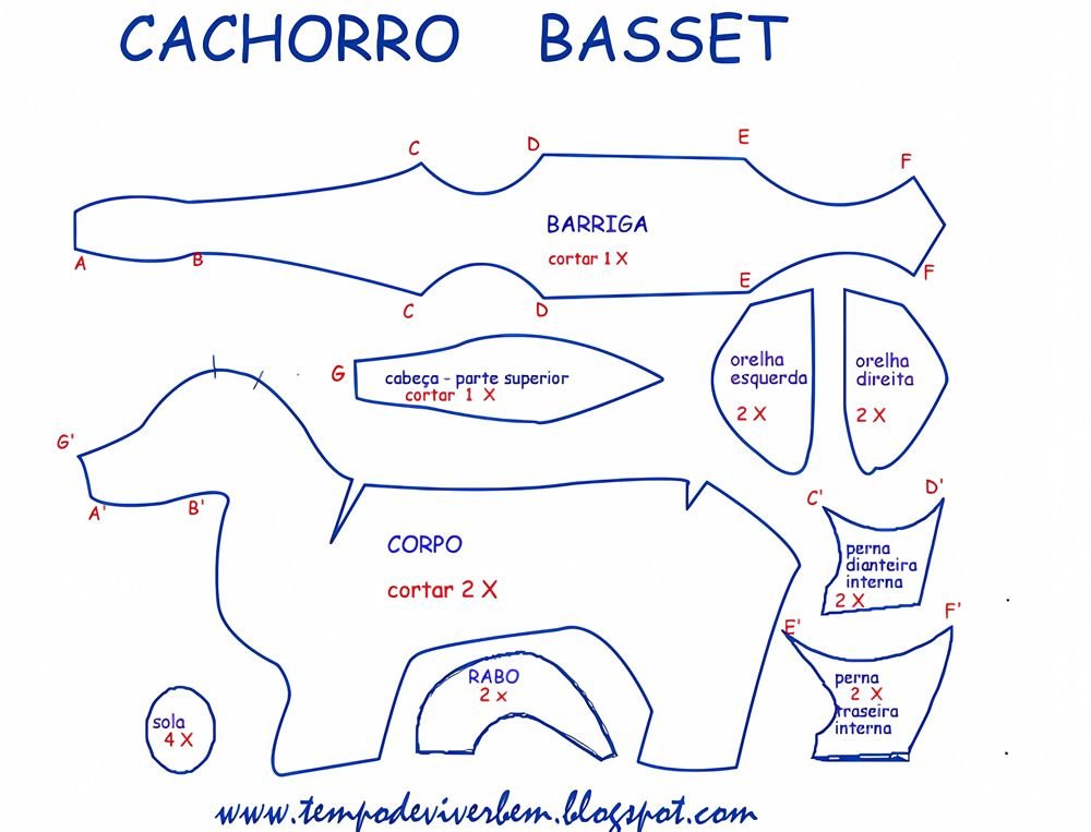 Molde cachorro Basset