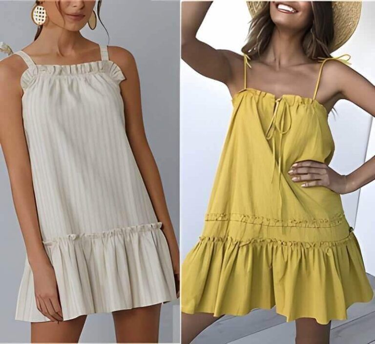 Vestido de tirantes con elástico