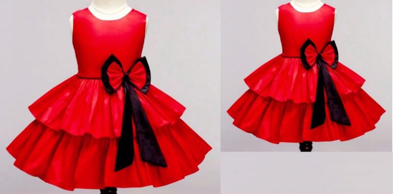 Vestido infantil de volantes