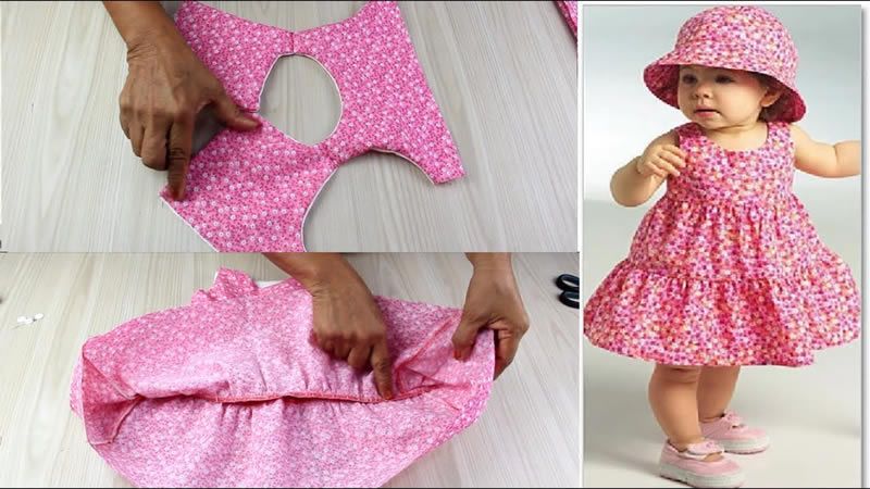 Vestido bebé sencillo DIY 