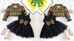 Conjunto de vestido y chaqueta infantil