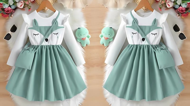 Vestido 2 en 1 con ribete