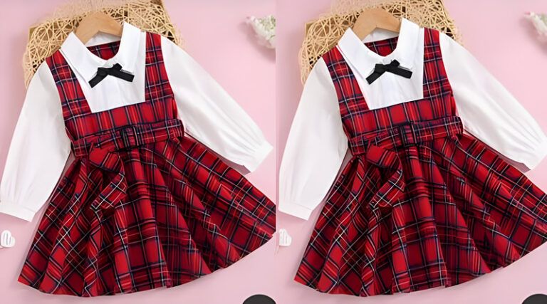 Vestido tipo Falda peto con camisa