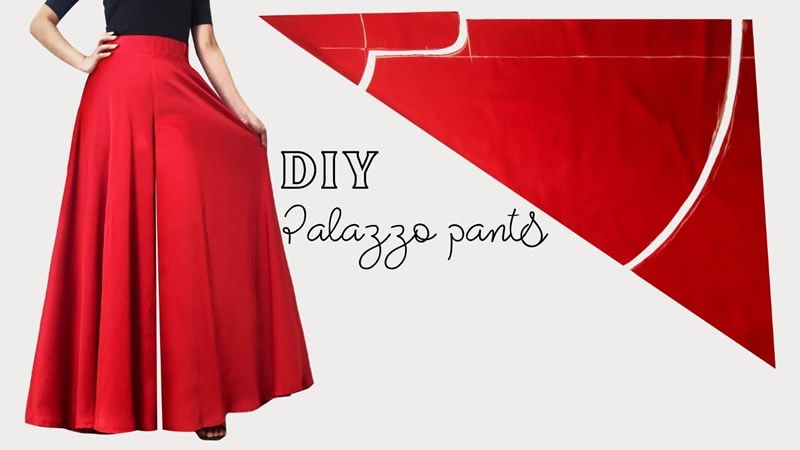 Pantalones Palazzo circulares
