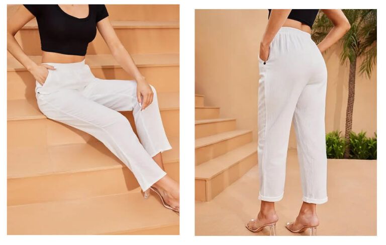 Pantalón con bolsillos para mujer