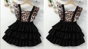 Vestido estilo falda peto para niña