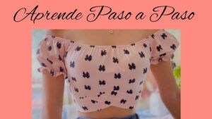 Blusa con Tira cruzada y Elástico