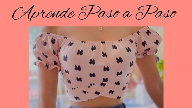 Blusa con Tira cruzada y Elástico