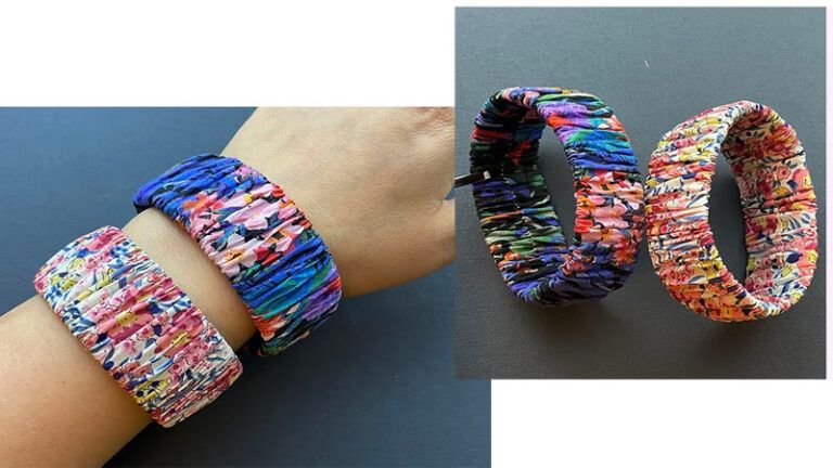 Brazalete o pulsera elástica de tela