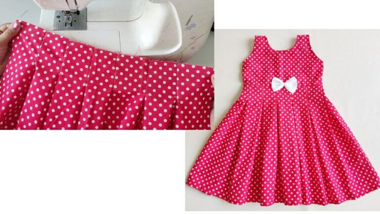 Vestido con falda plisada