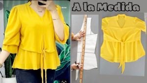 Blusa holgada media manga