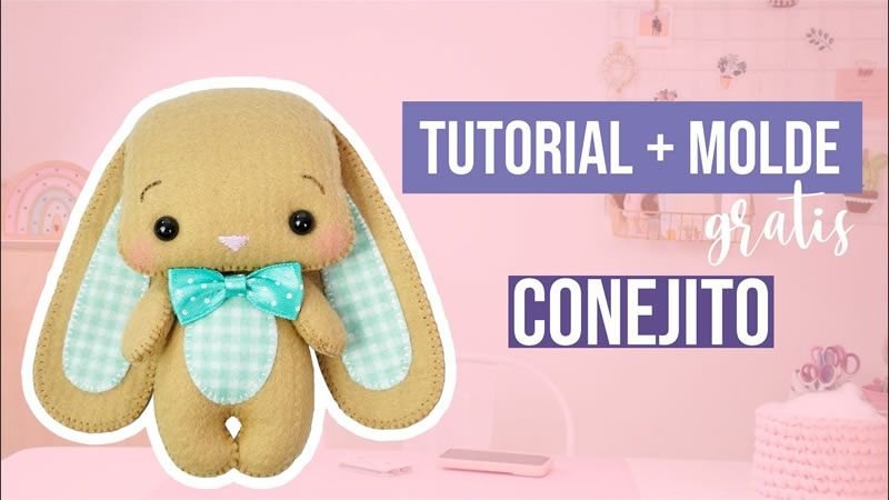 Conejito de fieltro DIY moldes
