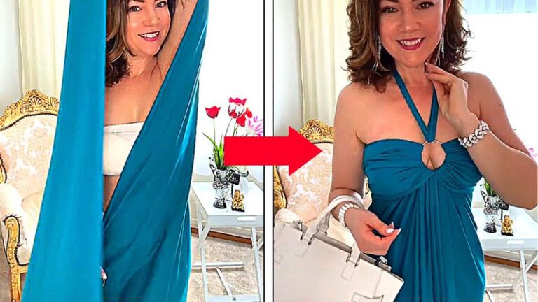 Crear vestido de noche sin coser 5 ideas
