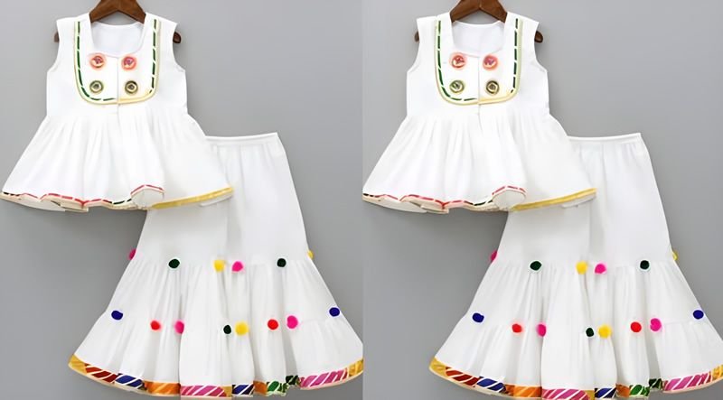 Top peplum para niños