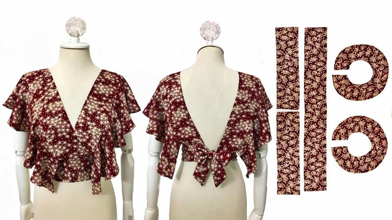 Blusa con diseño mariposa