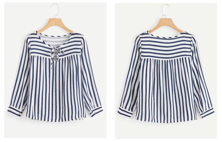 Blusa de mujer con canesú