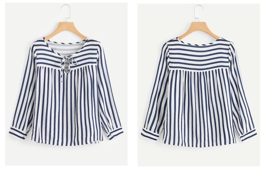 Blusa de mujer con canesú