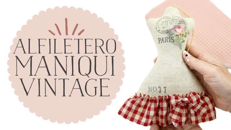Alfiletero de Maniquí Vintage