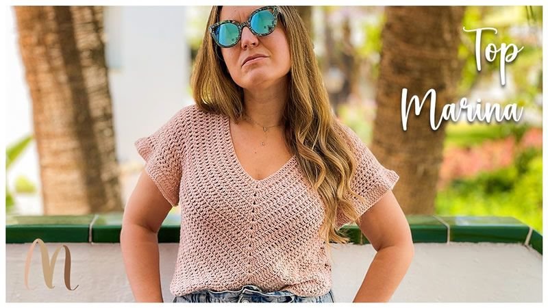 Blusa Top-Down sin costuras