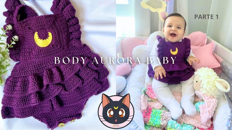 Gorro y Body de Bebé a Ganchillo