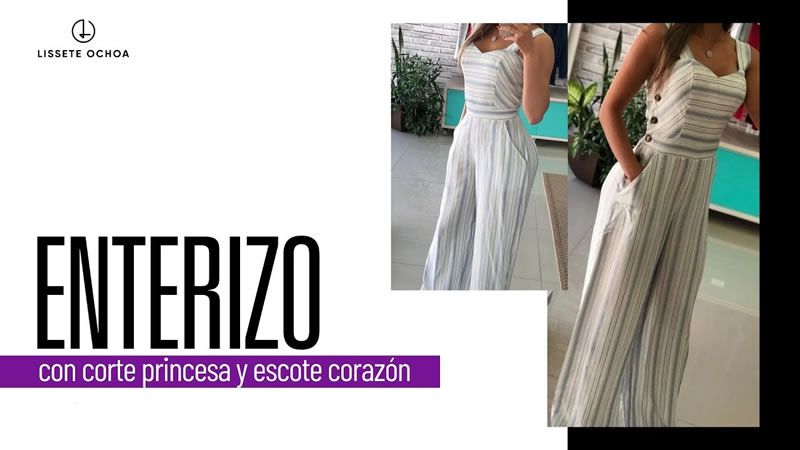 Enterizo con corte de princesa