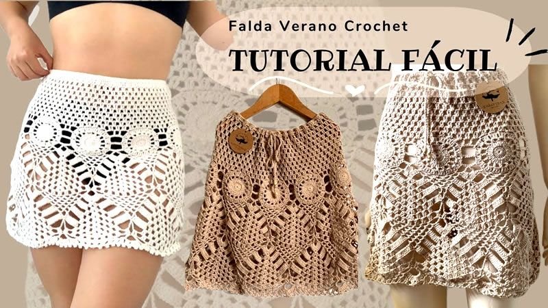 Falda crochet verano tutorial
