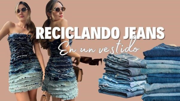 Transformar Ropa DIY Transformar Jeans en un vestido - Patrones gratis 淋