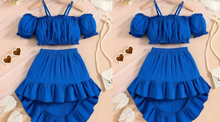 Conjunto top y falda niña